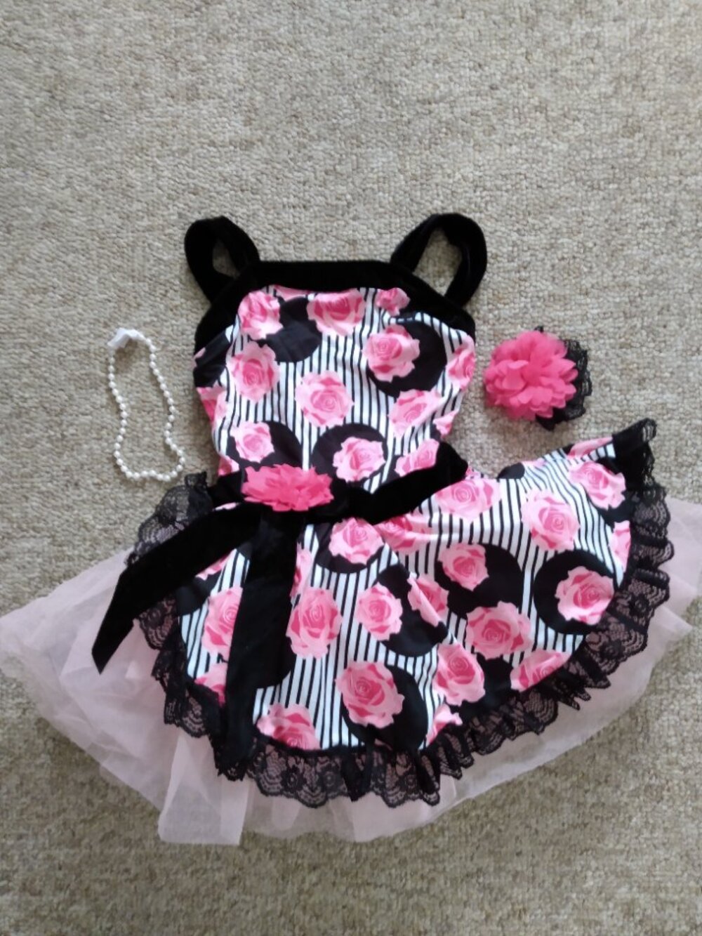 Revolution Dancewear W/Necklace & Hair Clip Ballet Dance Costume Halloween Sz MC